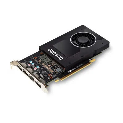 Zdjęcie produktu dla PNY VCQP2000-PB, Quadro P2000, 5 GB, GDDR5, 160 bit, 5120 x 2880 px, PCI Express x16 3.0