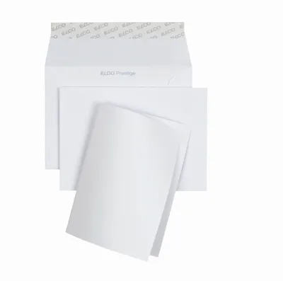 Produktbild von Elco 89301.10, C6 (114 x 162 mm), Weiß, A6 (105 x 148 mm), 200 g/m², 120 g/m², 10 Stück(e)