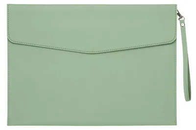 Productafbeelding van A4-ordner, documentenmap van Polyurethanleer, groen, 330 x 240 mm