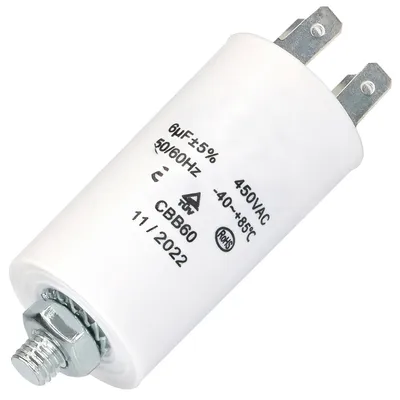Startkondensator 6 µF 450 V CBB60 -40/+85 °C