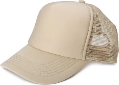 Produktbild von styleBREAKER Uni 5-Panel Trucker Cap mit Mesh-Einsatz | verstellbares Basecap mit Click Snap Verschluss | luftiges Netz Cap für Damen und Herren