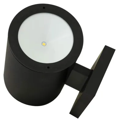 Zdjęcie produktu dla Kynast, lampa solarna ścienna LED, średnica 8 cm, czarna, 1 sztuka