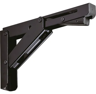 Produktbild von Lamp Klappkonsole EB-200 klappbar - Klappträger mit automatischer Verriegelung, Edelstahl schwarz