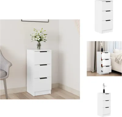 Zdjęcie produktu dla vidaXL Kredens biały 30x30x70 cm materiał drewnopochodny - Kredensy