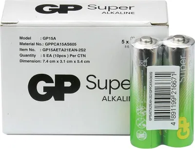 Zdjęcie produktu dla 10 x bateria alkaliczna GP Super Alkaline G-TECH LR6 / AA