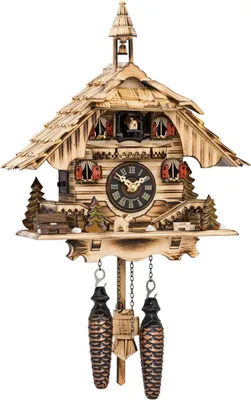 Image de Engstler - 444/22_Q - Coucou - Quartz - Noyer - 31 cm