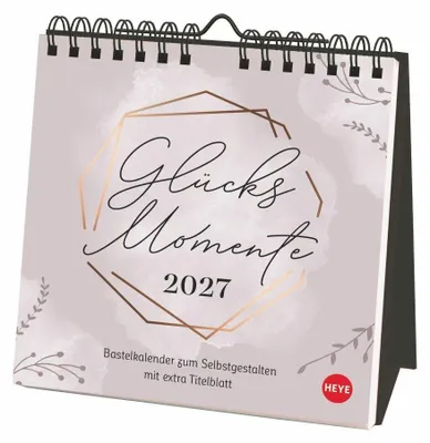 Produktbild von Kreativkalender zum Aufstellen Glücksmomente 2027