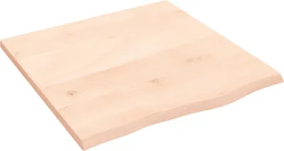 Produktbild von Tischplatte 60x60x2 cm Massivholz Eiche Unbehandelt