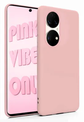Produktbild von MyGadget Silikon Hülle für Huawei P50 Pro - robuste Schutzhülle - TPU Case Slim - Silikonhülle Back Cover - Ultra Kratzfest Handyhülle matt - Rosa