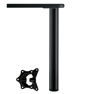 Immagine prodotto di Piede da tavolo Alto 71 cm, nero opaco, regolabile in altezza + 2,5 cm