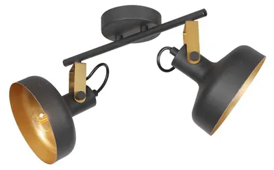 Immagine prodotto di Lampada da parete - nero - Prato - plastica metallo - faretto a superficie - E14 - 4119ZW - Mexlite