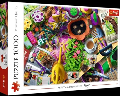 Produktbild von TREFL Puzzle 1000 Gartenaufräumen 10927
