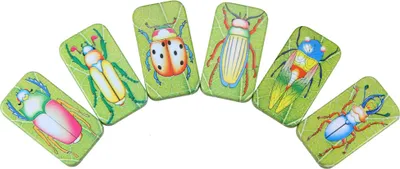 Produktbild von Knackinsekten, Clicker, Knackkäfer im 6er Set, aus Blech, 4,5 x 2,5 cm