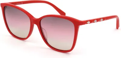 Image de Swarovski SK0222 Shiny red 56/15/140 Lunettes de soleil pour femmes
