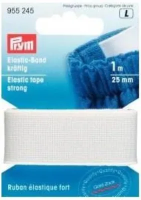Produktbild von Prym Elastic-Band kräftig 25 mm weiß
