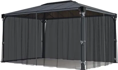 Immagine prodotto di Palram - Zanzariera in poliestere Canopia per gazebo Martinique 4300 Grigio