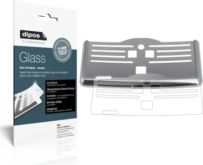 Produktbild von 2x Schutzfolie für SAECO PicoBaristo SM5460/10 Tropfblech matt - Anti-Shock 9H Folie dipos Glass Kunststoffglas