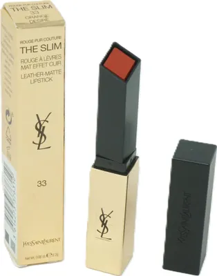 Image de Yves Saint Laurent Rouge Pur Couture The Slim Matte Lipstick rouge à lèvres mat 33 Orange Desire 2,2 g