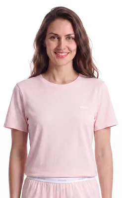 Produktbild von BOSS Damen-Pyjama-T-Shirt mit kurzen Ärmeln und lockerer Passform 50555634