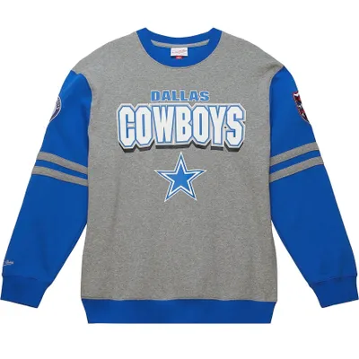Produktbild von Mitchell & Ness Fleece Pullover PATCHES Dallas Cowboys - S