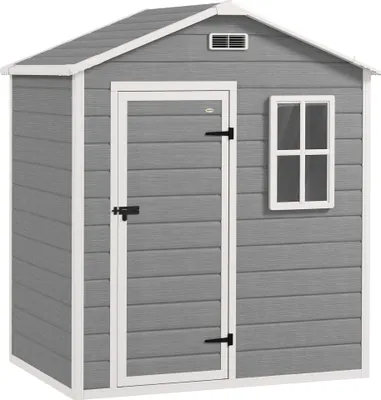 Image de Abri de jardin, 1,9 m², porte verrouillable, toit en pente