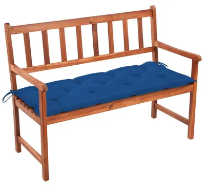 Produktbild von vidaXL Gartenbank mit Auflage 120 cm Massivholz Akazie