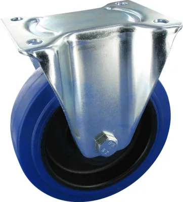 Produktbild von Bockrolle Rad 100mm Elastic-Gummi Rollenlager Tragfähigkeit:180KG