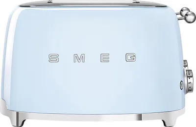 Obrázok produktu pre Smeg TSF03PBEU, 4 krajcov, Modrá, Nerezová oceľ, Tlačidlá, 50's Style, Nerezová oceľ