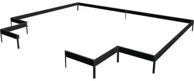 Produktbild von Fundament Halls Icon 8 13 m² 381,5 x 383,9 x 12 cm schwarz