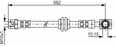 Produktbild von Bosch Bremsschlauch Vorderachse 1 987 476 991