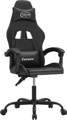 Immagine prodotto di vidaXL Sedia da gioco girevole in Pelle finta nera