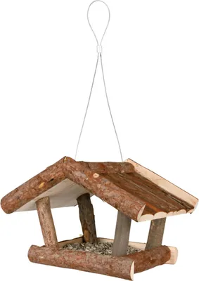 Produktbild von TRIXIE Vogelfutterhaus zum Aufhängen - natur - 32 × 23 × 20 cm