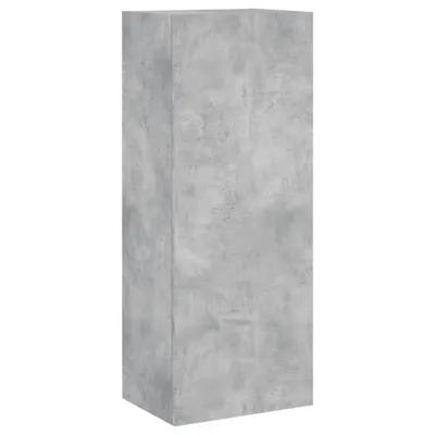 Zdjęcie produktu dla vidaXL Szafka ścienna pod TV betonowa szara 40,5x30x102 cm materiał drewnopochodny