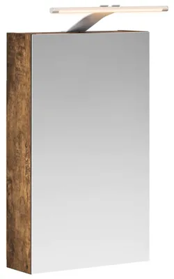 Immagine prodotto di Armadietto a specchio da bagno vidaXL in rovere affumicato 30 x 10,5 x 50 cm