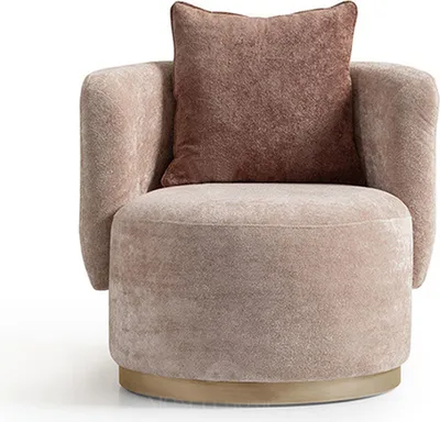 Produktbild von Sessel Relaxsessel Moderne Beige Polster Stoff Sitzer Einsitzer Design
