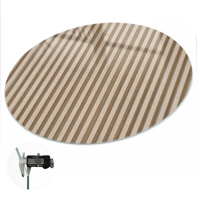 Produktbild von Glas Tischplatte fi80 cm – Tischauflage aus gehärtetem Glas – Glasplatte für Esstisch – Küchentischplatte aus Glas – Tischschutz Glas modern – Dekorative Glasplatte – Pflegeleichte Glastischplatte – Sicherheitsglas Tischplatte – Minimalistische Muster