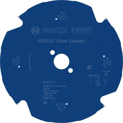 Productafbeelding van EXPERT vezelcement zaagblad, 160x2,2/1,6x20 mm, Z4