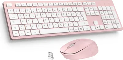 Produktbild von LeadsaiL K786 Tastatur Maus Set Kabellose, Tastatur und Maus, QWERTZ Deutsches L