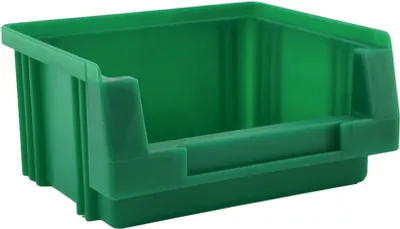 Produktbild von SuperSparSet 50x Sichtlagerbox Classic H | Grün | HxBxT 5x10x9cm | Polypropylen | Sichtlagerbehälter, Sichtlagerkasten, Sichtlagerkastensortiment, Sortierbehälter