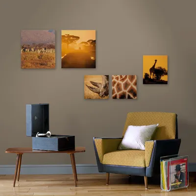 Produktbild von Leinwand 5er-Set, Safari