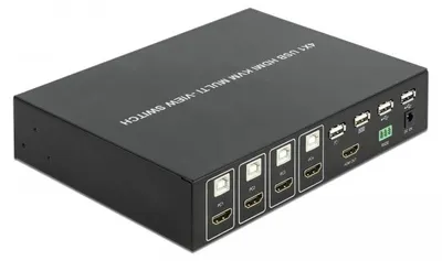 Image de DeLOCK 11488 - HDMI - noir - métal - 60 Hz - 1280 x 720 (HD 720),1920 x 1080 (HD 1080) - 2,25 Gbit/s (11488)