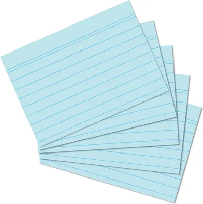 Produktbild von Herlitz Karteikarten DIN A6 liniert blau 100 Karten