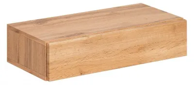 Image de Tiroir et étagère muraux Easy II - L 100 x P 30 x H 60 cm - Marron et blanc