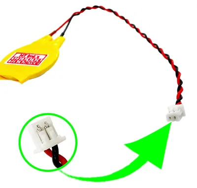 Produktbild von RTC CR2016 BIOS Batterie CMOS Knopfzelle Akku Battery mit Steckerkabel für Lenovo Legion 7-16ACHg6 (82N6008GGE), 7-16ITHg6 (82K6000JGE)