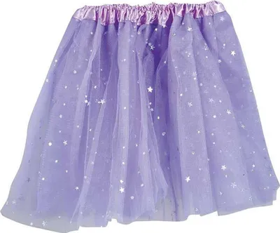 Produktbild von Fiestas Guirca - Tutu-Rock für Damen, Sternemuster FG237 (Einheitsgröße) (Flieder)