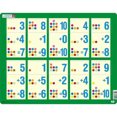Zdjęcie produktu dla LARSEN Puzzle Dodawanie do dziesięciu II 10 elementów