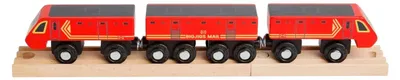 Produktbild von BigJigs Holzspielzeug Eisenbahn - Postzug für Kinder