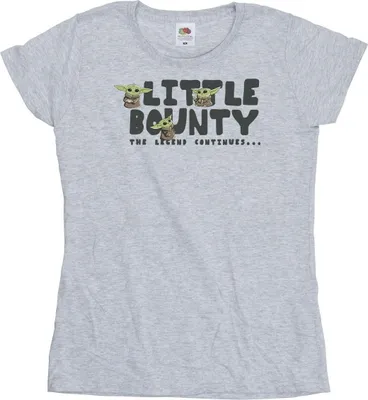 Produktbild von Star Wars The Mandalorian - "Little Bounty Hunter" T-Shirt für Damen BI43251 (L) (Grau)