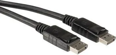 Zdjęcie produktu dla VALUE DisplayPort, 2.0m, 2 m, DisplayPort, DisplayPort, Czarny, Męska/Męska, 2 mm