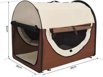 Produktbild von Pawhut PawHut Hundebox faltbare Hundetransportbox Tier 2 Farben 5 Größen 1O-T46O-R3DG